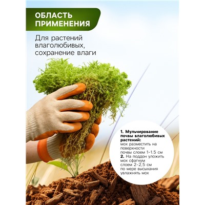 Мох сфагнум для террариумов «Рецепты дедушки Никиты» 3 л