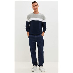 Свитер P521-1568 d.blue