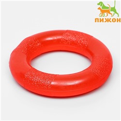 Игрушка "Кольцо" малое, 9 см, каучук, красная