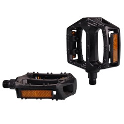 Педаль для MTB MIXIEER MX-P550 алюминиевая, чёрная, картриджная ось 2S бористая сталь, подшипники сталь, рефлектор, 100х105мм, резьба 9/16, /уп 50/