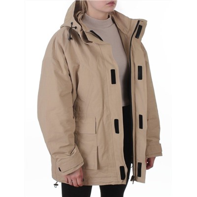 3097 BEIGE Куртка демисезонная женская (100 гр. холлофайбер)