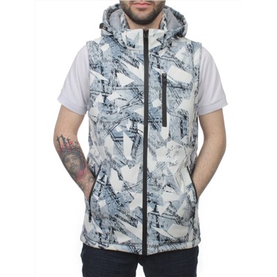2121 WHITE Жилет мужской (100 гр. синтепон)
