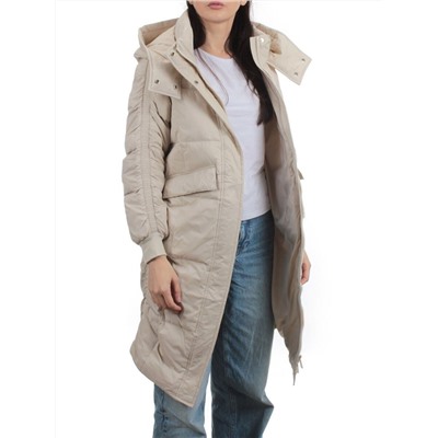 3064 LT. BEIGE Пуховик зимний женский (80% пух, 20% перо)