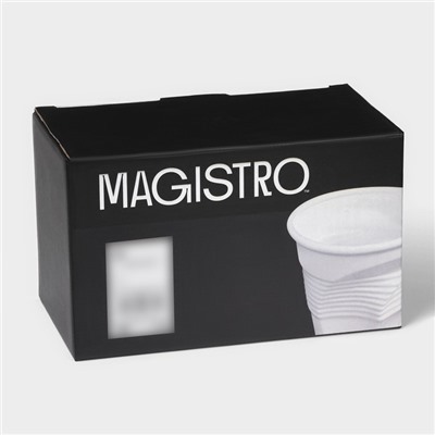 Набор кружек фарфоровых Magistro «Бланш», 2 предмета: 400 мл, цвет белый