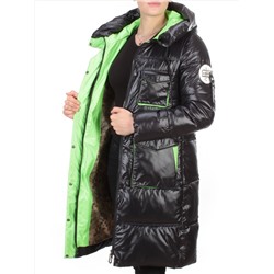 2187 BLACK Куртка зимняя женская AIKESDFRS (200 гр. холлофайбера)