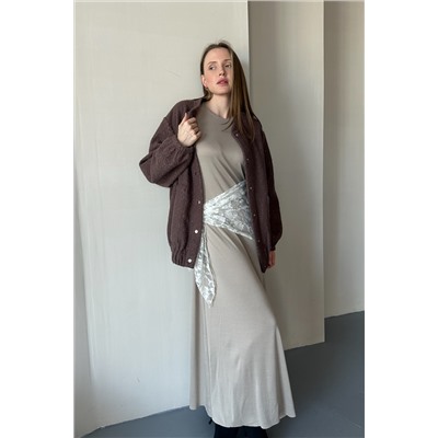 Жакет  LAMB078/01/Кофейный
