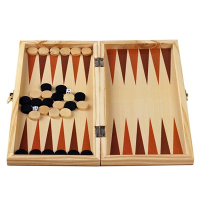 Игра настольная 3 в 1: нарды, шахматы, шашки 29x29 / S3025 /уп 60/