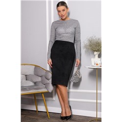 Юбка вельветовая Жасмин (черная) Ю14441-25М