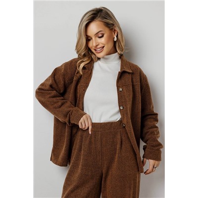 Брюки женские  162Ф/04/коричневый, меланж