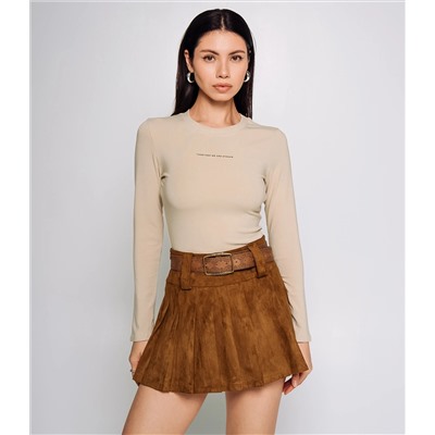 Юбка #КТ6131 (1), коричневый