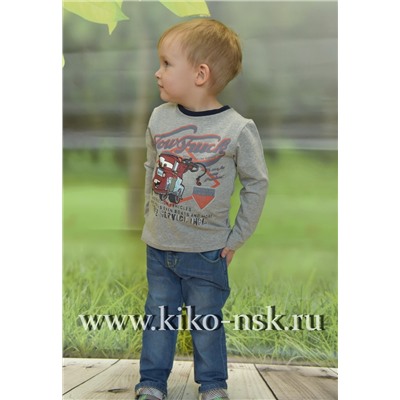 16190 Пусер с длинным рукавом Джинсовый/122