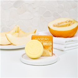 Твёрдый шампунь Melon (с экстрактом дыни, гладкость и блеск), 80 г