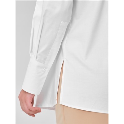 Блузка белая с принтом