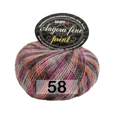 Пряжа Сеам Angora Fine Print