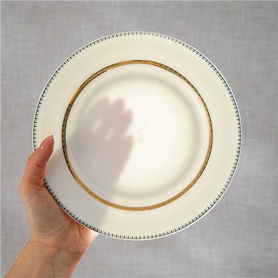 Тарелки WY Grace, d=25.5 см, набор 2 шт., фарфор, белые