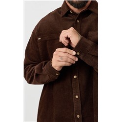 Рубашка вельвет F221-0470 brown