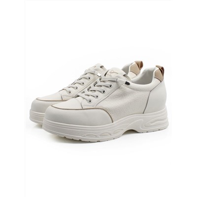 03-A331-5 WHITE Полуботинки спортивные женские (натуральная кожа)