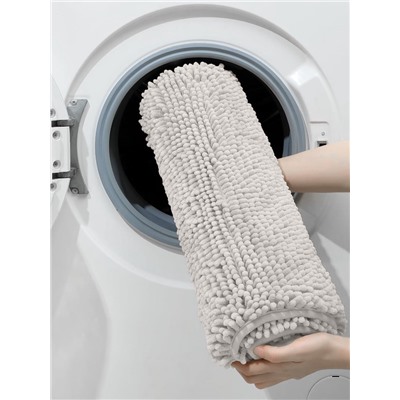Коврик для дома LaDо́m, букли, плотность 1100 г, 50×80 см, серый
