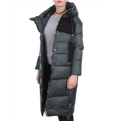 Y21638 DARK GREEN Пальто женское зимнее MEIYEE (200 гр. холлофайбера)