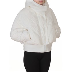 H24-033 WHITE Куртка пуховая зимняя женская (пух)