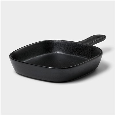 Блюдо для подачи Magistro Carbon, 28×19×4 см, фарфор, чёрное