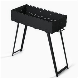 Мангал с ножками FIREGRILL, 74.7×37.5×72.3 см, 2 мм, длина жаровни 65 см