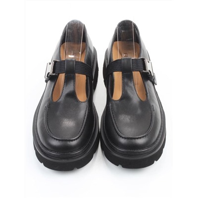 06-DLG06-1 BLACK Туфли женские (натуральная кожа)