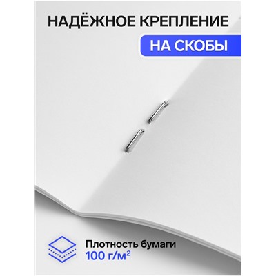 Альбом для рисования Calligrata А4, 12 листов на скрепке, мелованная бумага