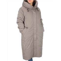 M-9070 GRAY/BEIGE Пальто зимнее женское CORUSKY (верблюжья шерсть)