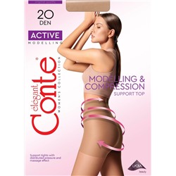 CONTE ACTIVE 20 Колготки женские с утягивающими шортиками
