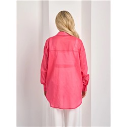 Рубашка розовая из хлопка