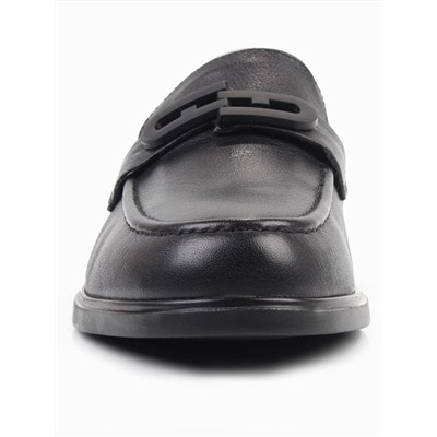 03-DEB4-1 BLACK Лоферы женские (натуральная кожа)