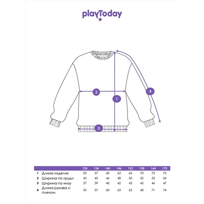 PLAYTODAY Толстовка 12521203