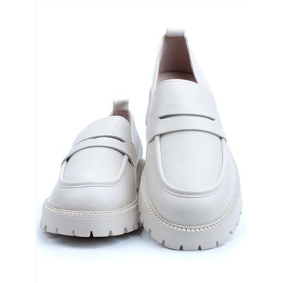 03-XR183/2 BEIGE Лоферы женские (натуральная и искусственная кожа)