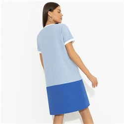 Платье с накладными карманами, Утонченность с характером (голубое)