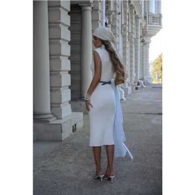 Косынка вязаная мериносовая, Белый