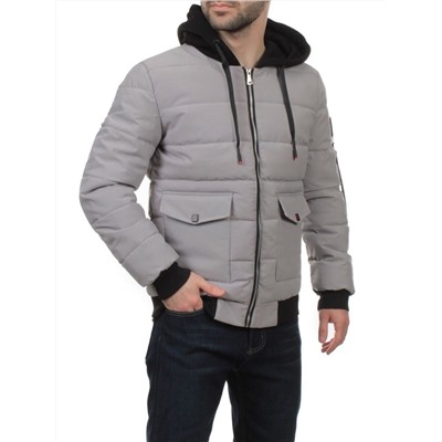 2172 GRAY Куртка мужская зимняя облегченная (150 гр. холлофайбер)