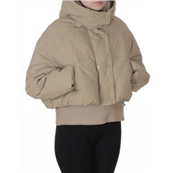 H24-033 BEIGE Куртка пуховая зимняя женская (пух)