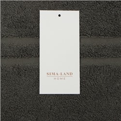 Коврик махровый SL HOME: Basic "Олива" 50х70 см, 100% хлопок, 730 г/м2
