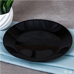 Тарелка плоская 190 мм Черная Евро Дэй десертная BNNP75T (BLACK) (уп72)