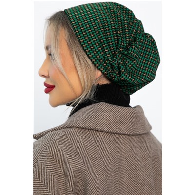 Чалма с резинкой (зелено-бежевая) ЧР9-23М