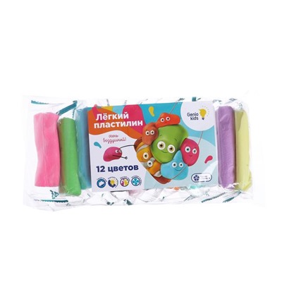 Воздушный пластилин,12 цветов