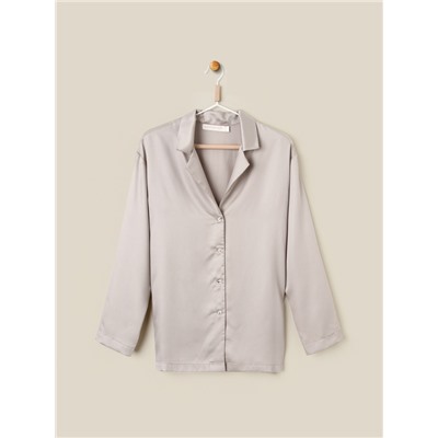 Пижама женская (рубашка, брюки) SL HOME Tensel Home, серая