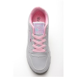 Sport + RBK MB8142-4 Кроссовки сер-роз иск кожа