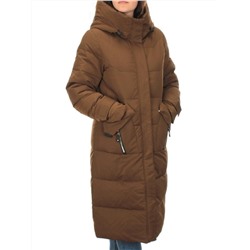 M-2253 BROWN Пальто зимнее женское MEAJIATEER (био-пух)
