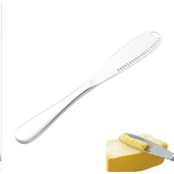 Нож столовый 3 в 1 для мяса, масла, паштетов/металл/ TW-240-silver /уп 400/ ПРОМО АКЦИЯ