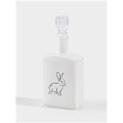 Ваза для цветов «Кролик», h=22 см, стекло, белая