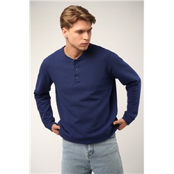 Мужской лонгслив на пуговицах Happyfox