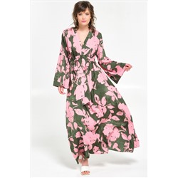 Платье макси с принтом