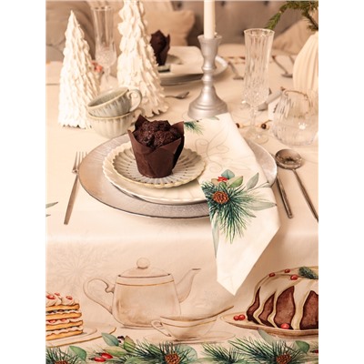 Набор салфеток сервировочных «Этель» New Years treat, 40×40 см - 4 шт., белые